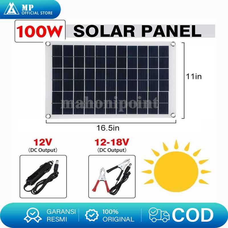 [PAPAN SURYA PORTABEL] 100W/150W SOLAR PANEL PANEL SURYA PEMBANGKIT LISTRIK TENAGA SURYA 60W SOLAR P