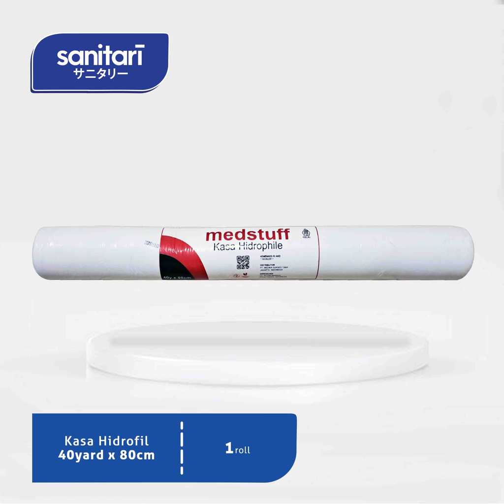 Kasa Hidrophile Medstuff 40yard x 80cm Kasa Hydrofil Kasa Hydrophil 40x80 Kasa Hidrofil Medstuff Kas
