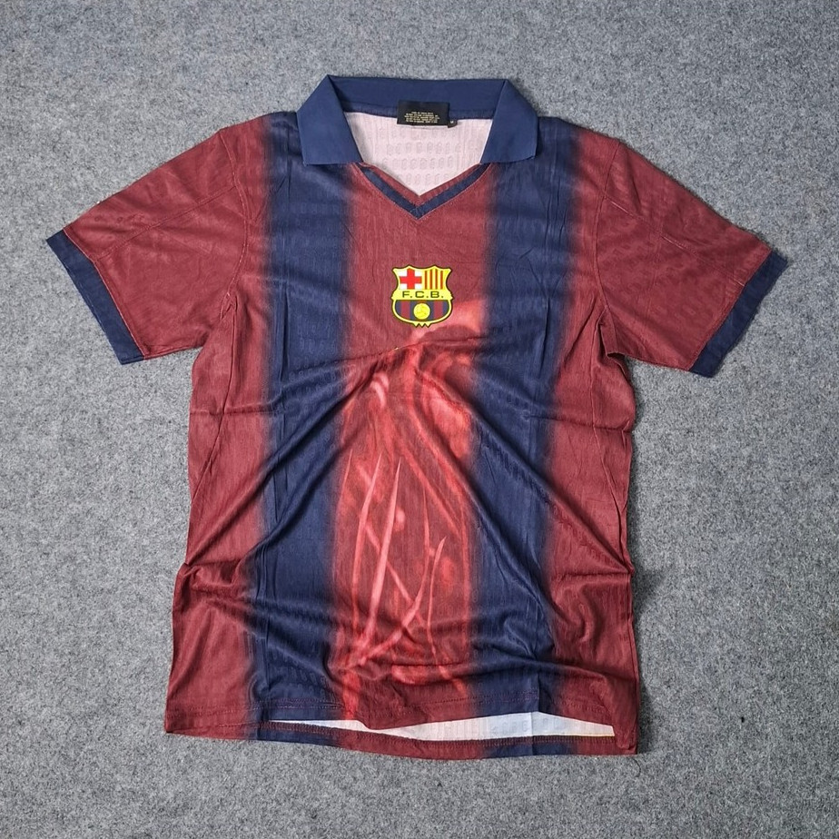 PLAYER ISSUE BARCAA HOME CACTUSJACK 2000/2001 JERSEY BAJU BOLA FUTSAL HGH QUALITY PRIA DEWASA