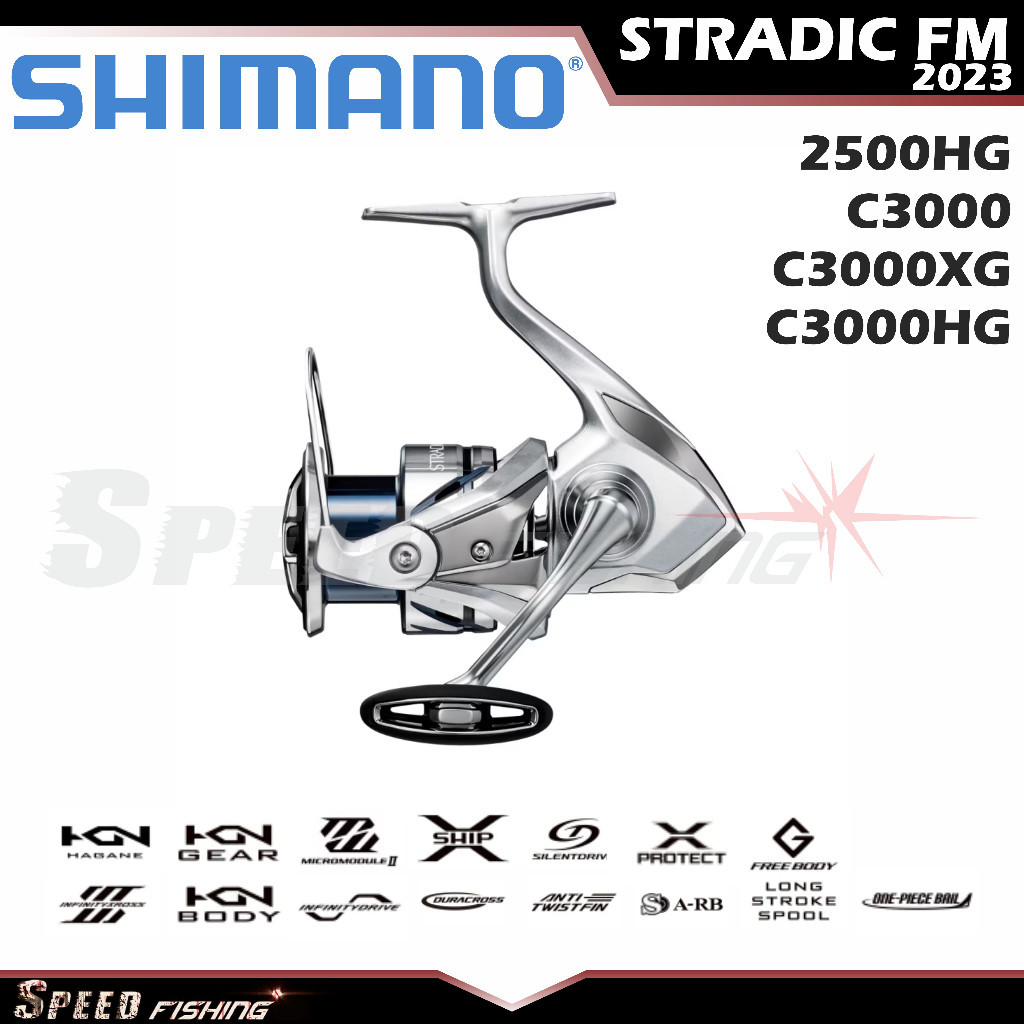 Reel Pancing Shimano Stradic FM 1000 2500 C3000 4000 C5000 HG XG Shimano Stradic FM 2023 Spinning