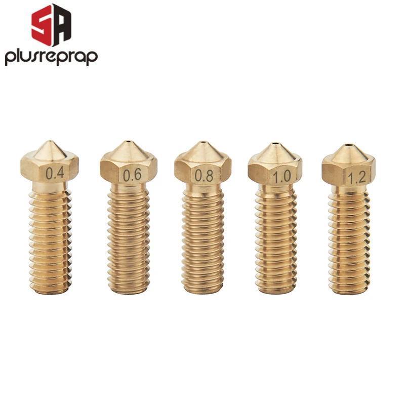 1/10 PCS Volcano Brass Nozzle 0.2 0.4 0.5 0.6 0.8 1.0 1.2mm Optional for 3D Printer 1.75mm Filament 