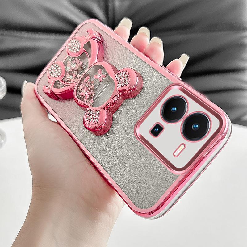 SoftCase HP Silikon Case Casing Untuk Vivo Y22 V2206 VIVOY22 Berkilau Berlapis Handphone Phone Cover