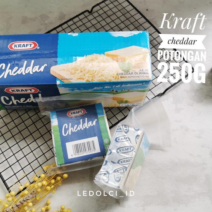 KRAFT CHEDDAR 250 GRAM POTONGAN | KEJU KRAFT CHEDDAR 250 GRAM VACUUM