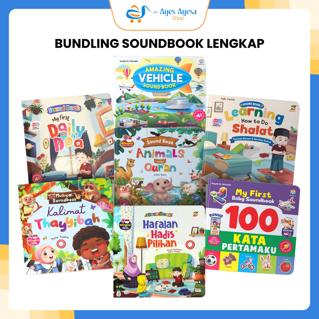 Ziyadbooks Official Sound Book My First Daily Doa Buku Doa Doa Lengkap Smart Book Bersuara Edukasi