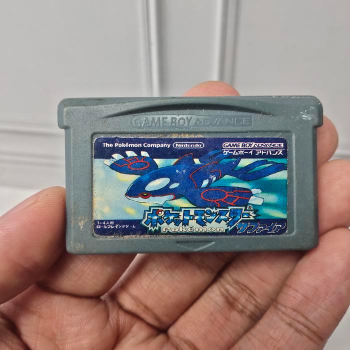 Pokemon Sapphire Kaset Cartridge Gameboy Advance SP GBA