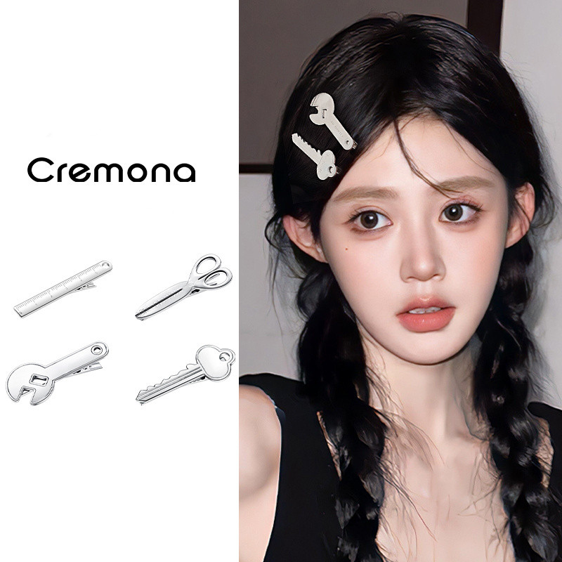 CREMONA COD Jepit Rambut Alat Silver Wanita Korean Unik Hair Clip Poni Aksesoris Rambut