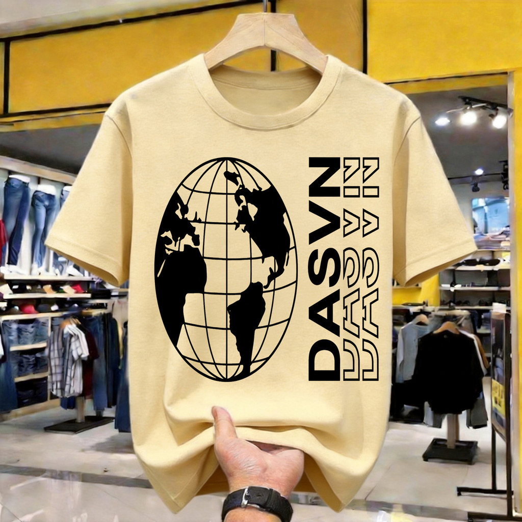 DASVN Global Print Kaos Polos Katun Premium Tebal 210GSM Original Indonesia Size Lengkap Loose Fit N