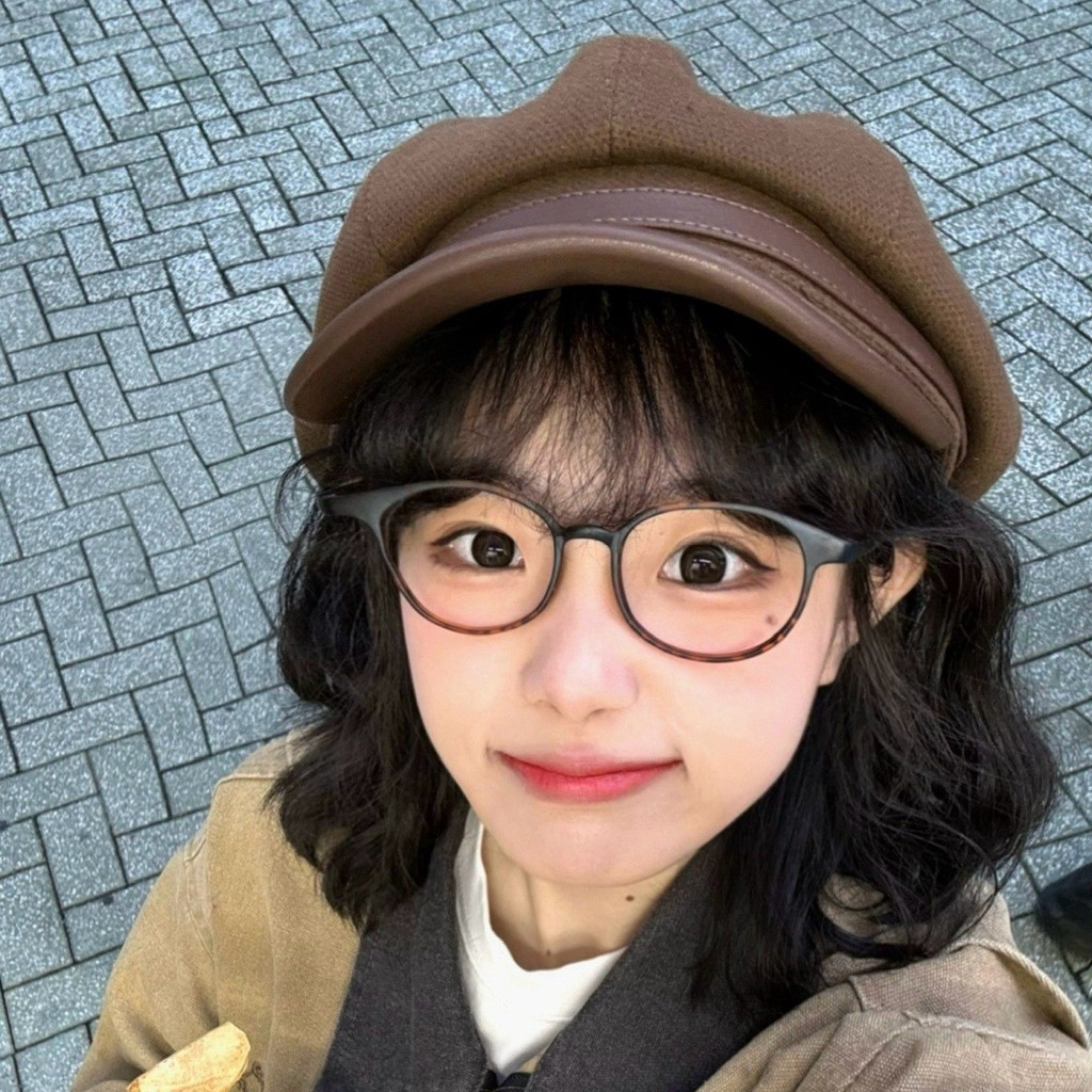 Topi Newsboy Artistik Retro Jepang Baru untuk Wanita