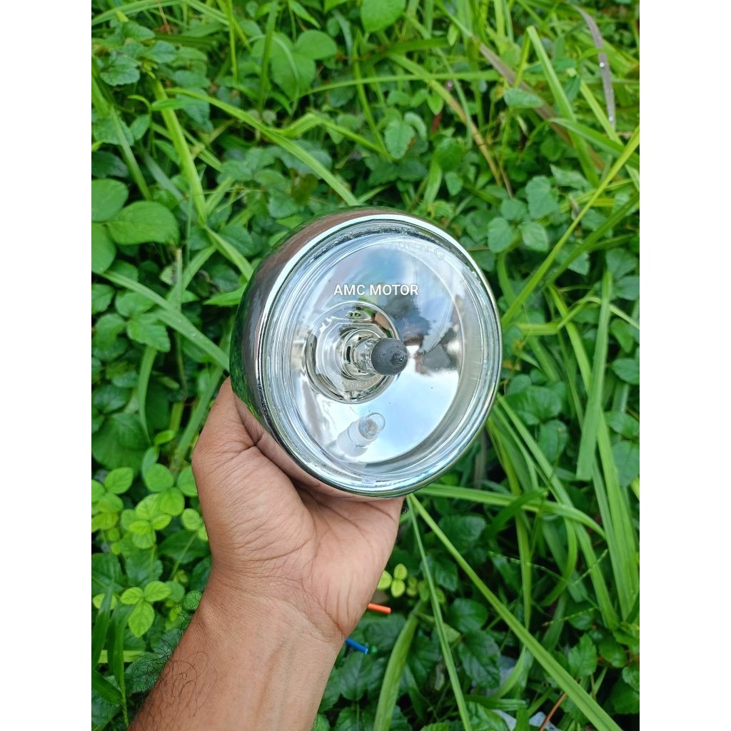 reflektor C70 H4 H6 kaca bening mika bening lampu depan C70 H4 bening