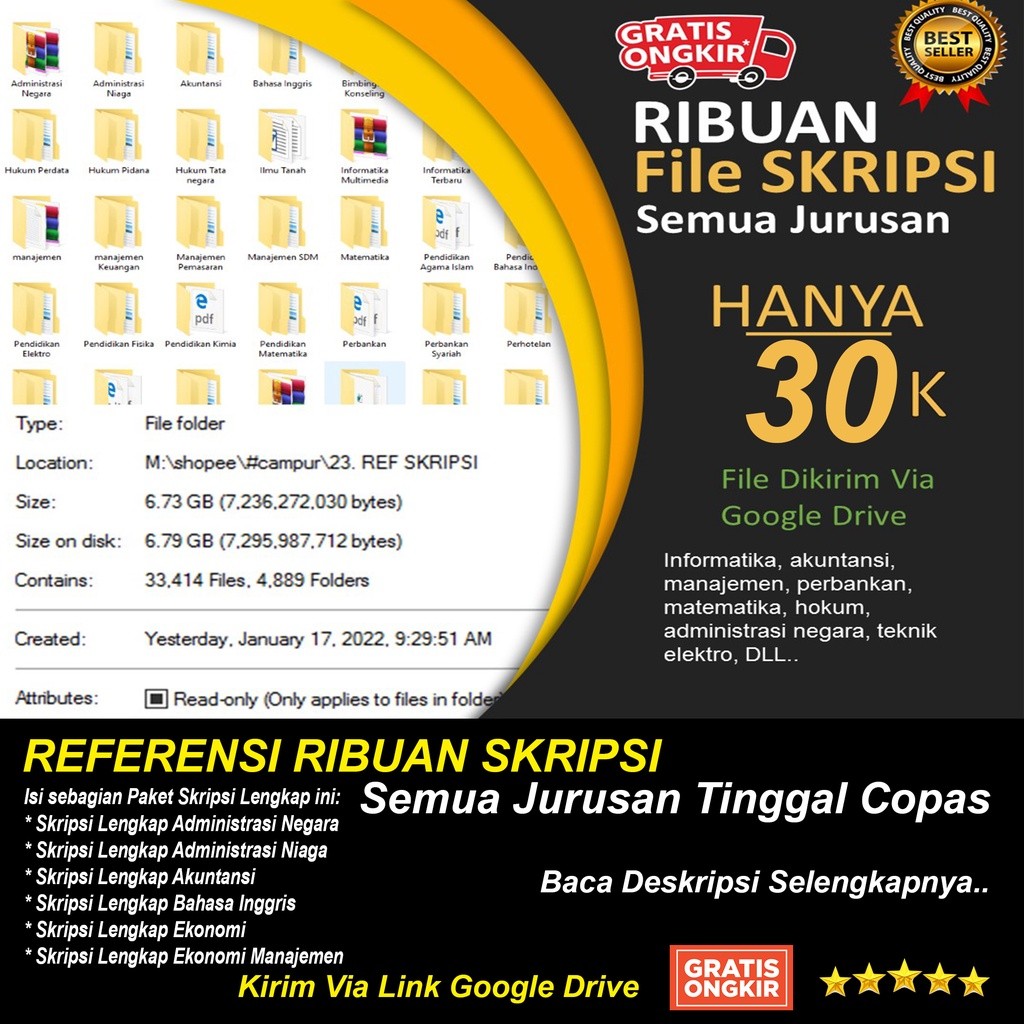 REFERENSI RIBUAN SKRIPSI Semua Jurusan Tinggal Copas