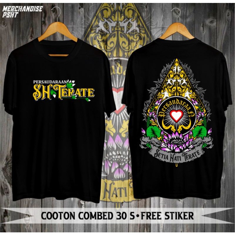 KAOS PSHT TEMA GUNUNGAN WAYANG JAWA KAOS SH TERATE HATI BERSINAR KATUN DISTRO KAOS OBLONG PRIA WANIT