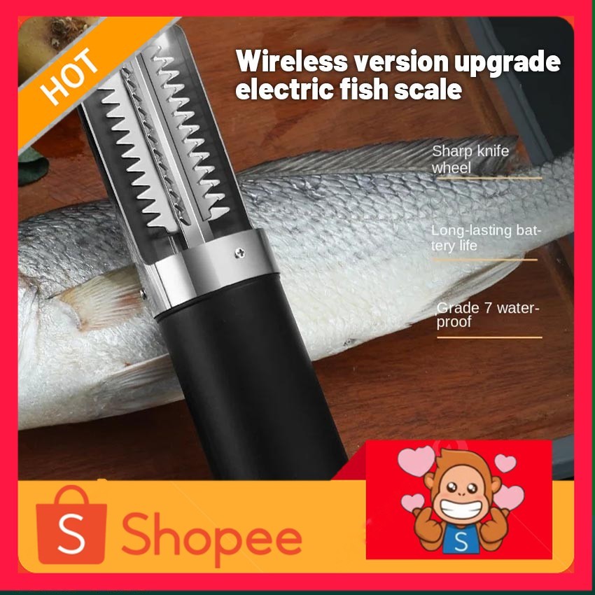 Mesin/Alat Pembersih Pengupas Sisik Ikan Otomatis Elektrik Stainless Anti Karat Alat Pisau Sisik Ika