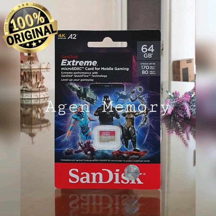 Sandisk Micro SD Extreme 64gb A2 by Josscom