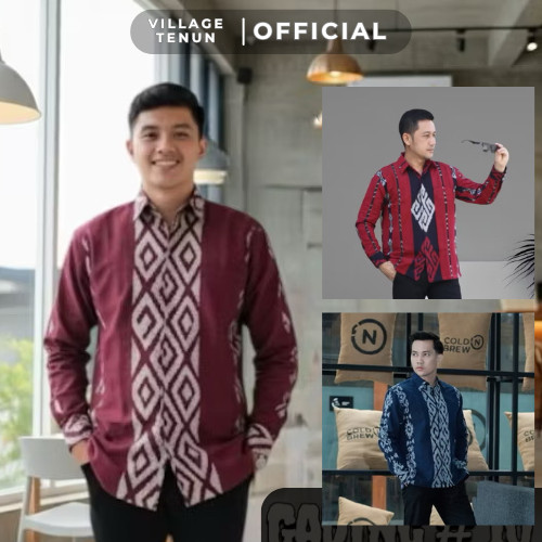KEMEJA BATIK PRIA KONDANGAN | KEMEJA PRIA KANTOR | KEMEJA ACARA FORMAL | KEMEJA NATAL