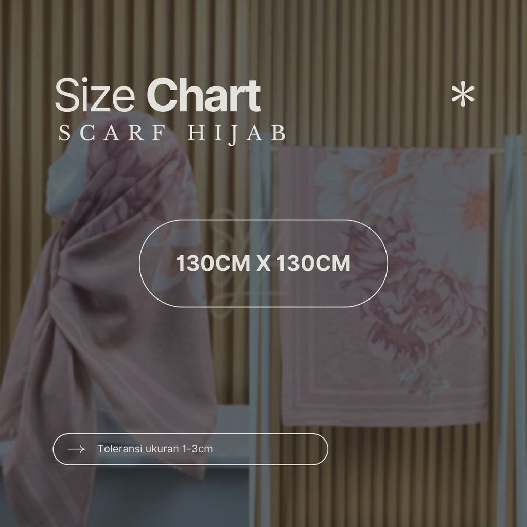 Hijab Syar'i 130 x 130 Motif 150-200 Segi Empat Voal Premium Laser Cut Free Pouch by Lfika Hijab