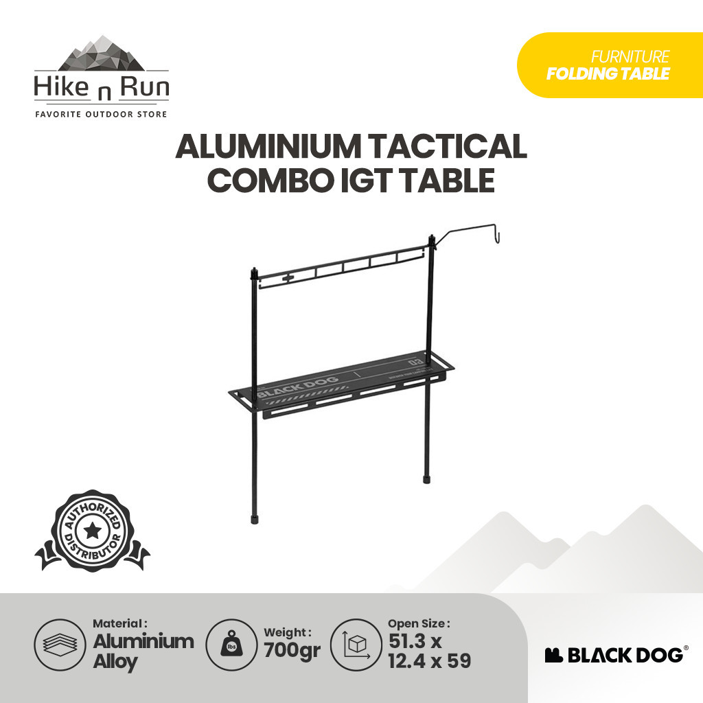 Blackdog Aluminium Tactical Combo IGT Table CBD2550JJ015 Rak IGT Outdoor
