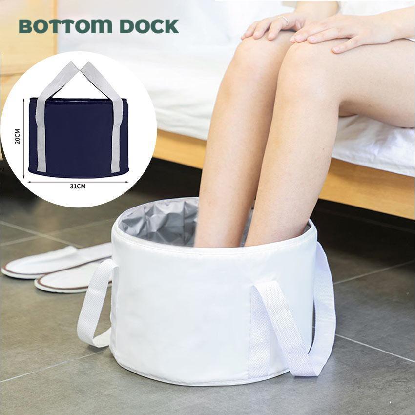 BOTTOM DOCK Ember Rendam Kaki Lipat 15 Liter Portable untuk Travel Foot Spa Pijat Air Kantong Baskom
