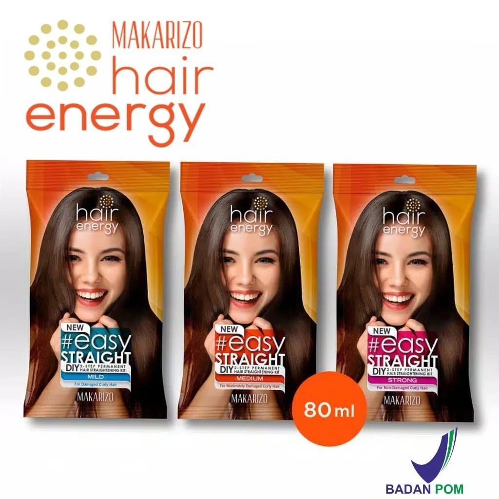 MAKARIZO EASY STRAIGHT / CREAM PELURUS RAMBUT / SMOOTHING CREAM 80 ML