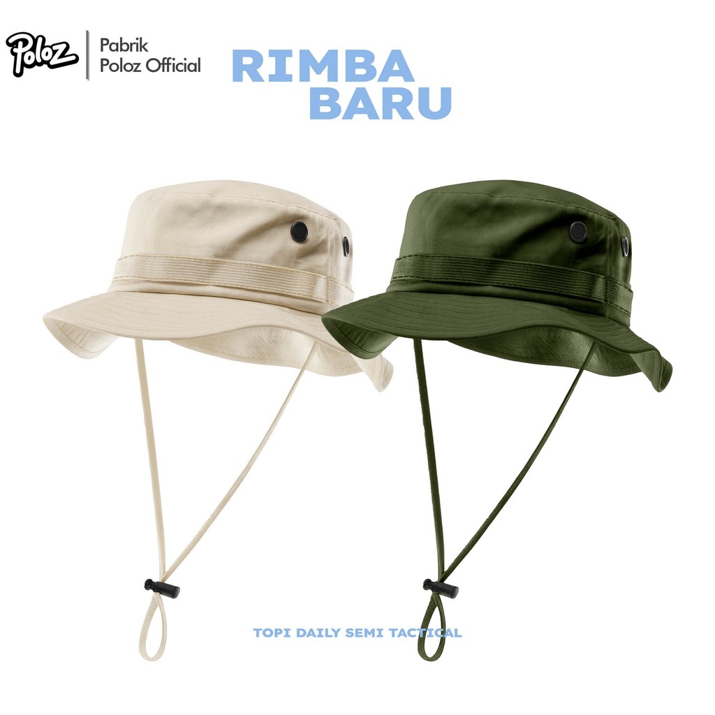Topi Rimba Dewasa Premium Topi Outdoor Topi Lapangan rimba polos hiking topi lapangan Topi Rimba Rip