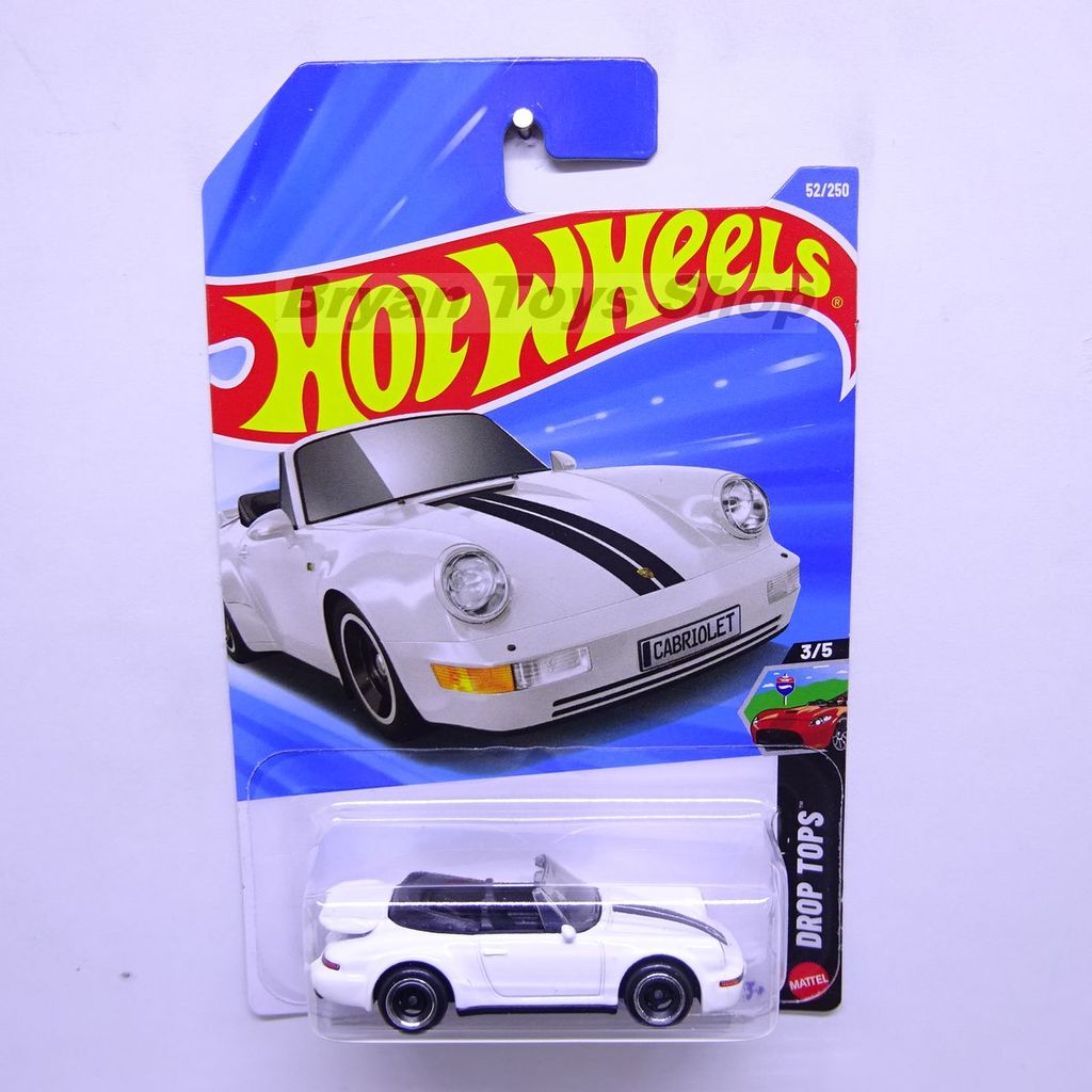 Hot Wheels Porsche 911 Turbo Cabriolet Putih