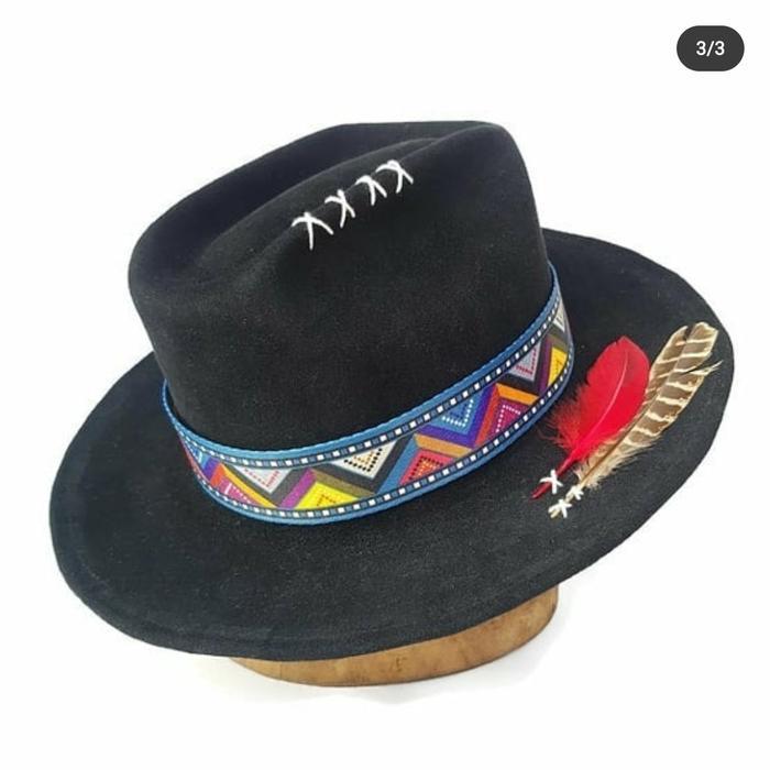 Topi Laken Porpie adat Clasic THE ROLLING FEDORA BAHAN ASLI LAKEN