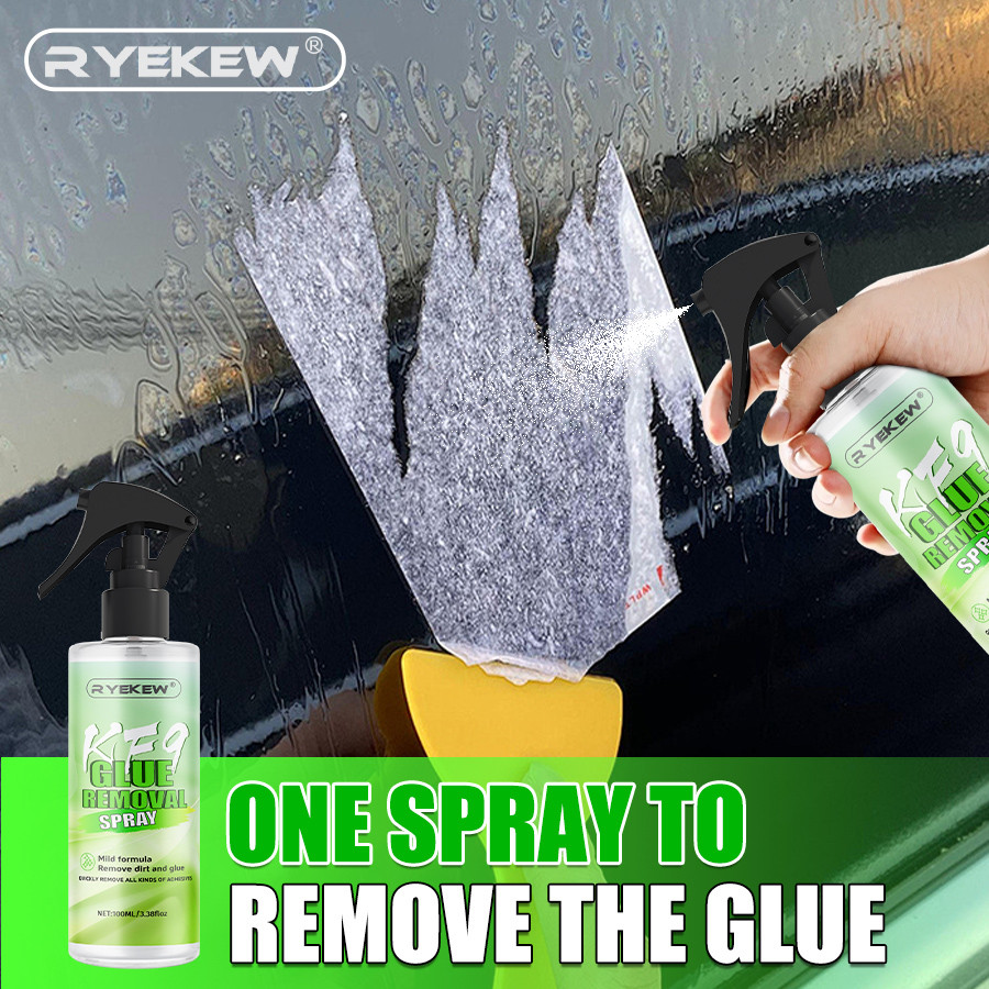 Sticky Residue Remover Car Window Film Adhesive Remover Sticker Cleaning Spray Glue Remover Cleaning