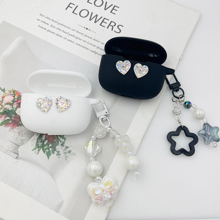 Glitter/love Earphone Cover For Realme Buds T310 T300 T110 T100 T01 Case Silicone soft case for real