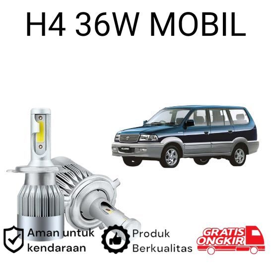 2pcs Lampu Utama LED H4 COB 36Watt Mobil Toyota kijang kapsul LGX LSX KRISTA 1997 2004 Koko