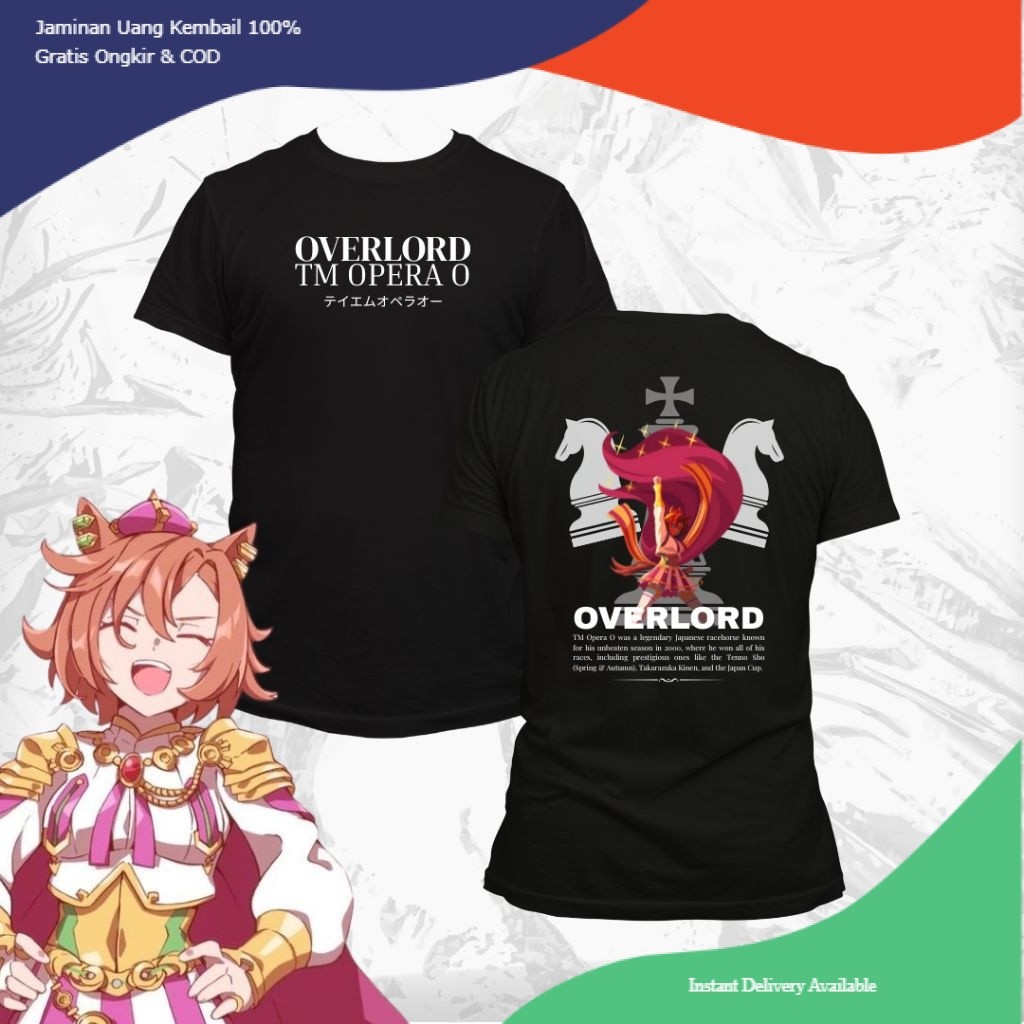 Kaos Uma Musume TM Opera O Baju Anime Katun Premium 24s D1