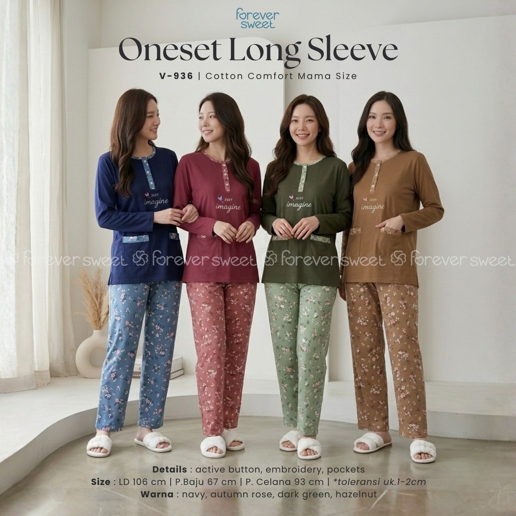 Baby Doll Setelan Panjang Panjang Mama Size Forever Sweet