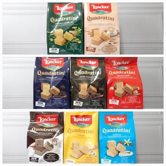 wafer loacker quadratini 125gr wafer Loacker 125gr promo