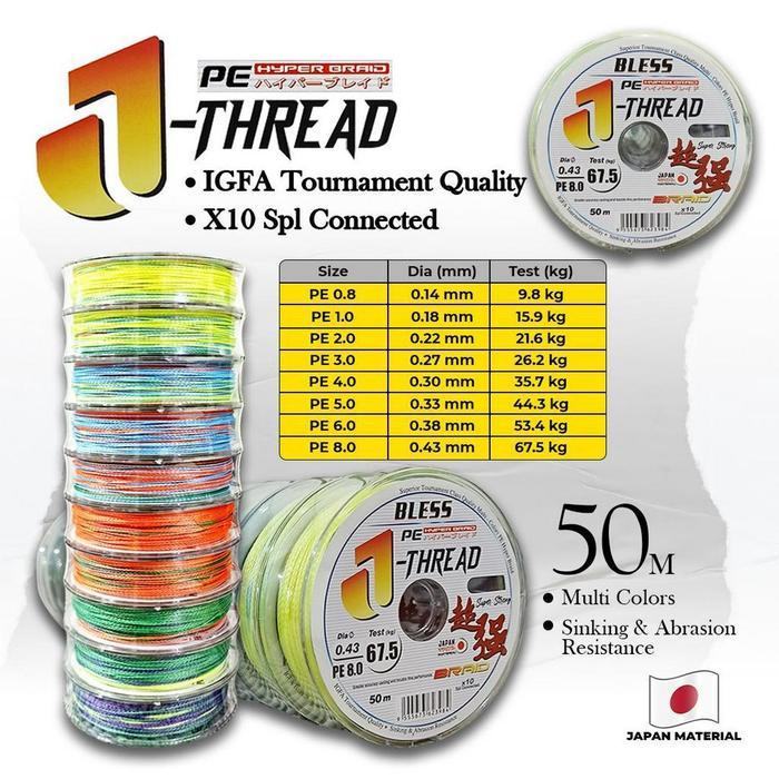 SENAR PANCING PE J-THREAD BLESS - PE 8.0