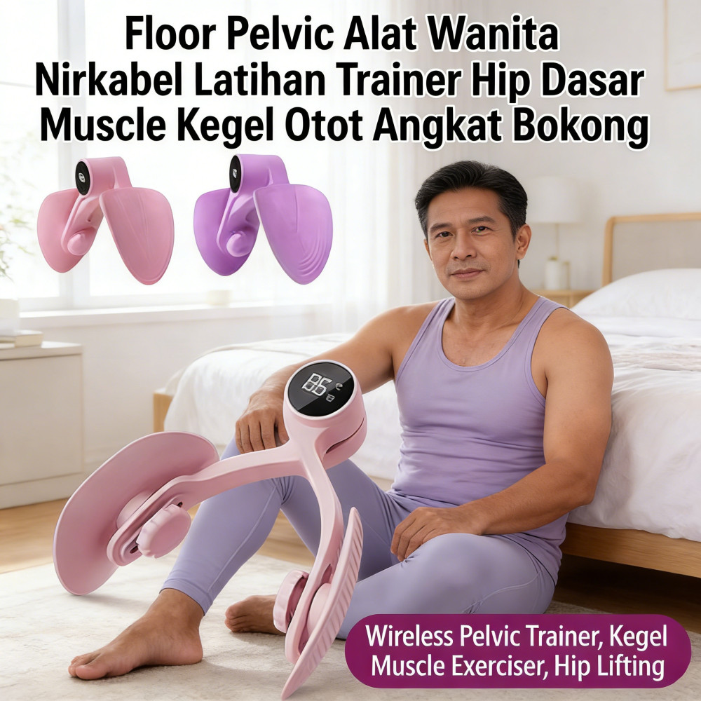 Pelatih otot Kegel perut nirkabel pelatih paha paha wanita pengangkat pria