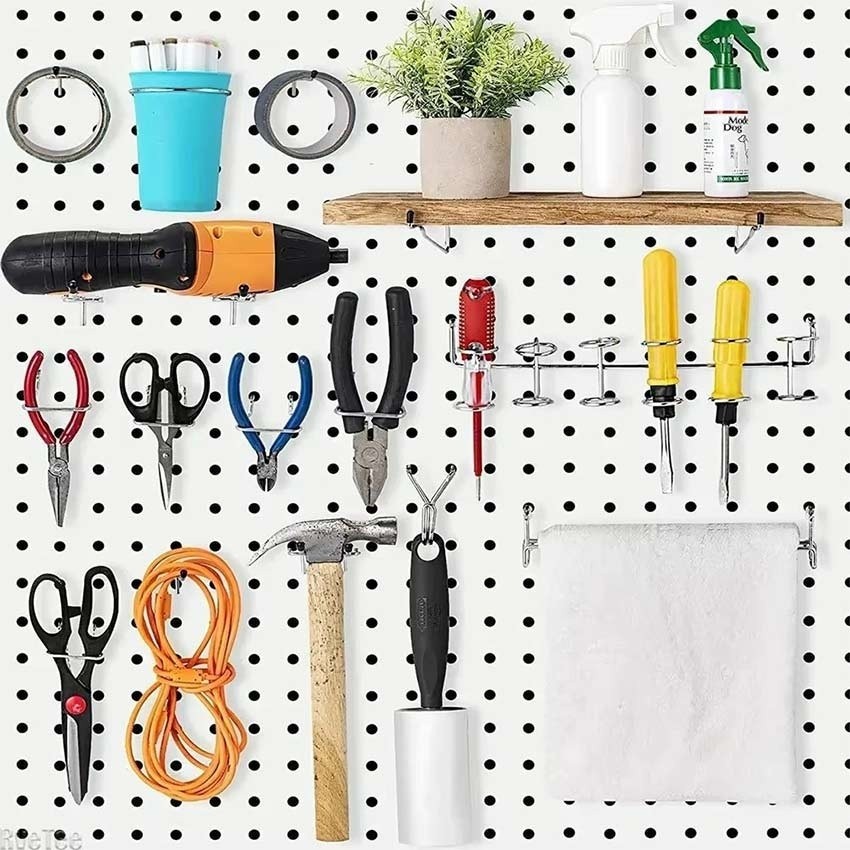 114PCS/Set Pegboard Hook Triangle / Hook Ram Pengait Pegboard Gantungan / Pegboard Cantolan Pegboard