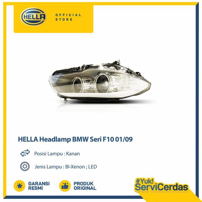 MEGA SALE Headlamp Mobil Hella BMW Seri F10 01/09 (Kanan) Xenon - Lampu Depan