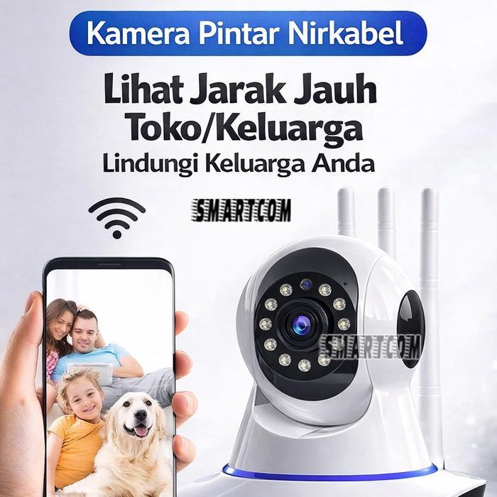 Baby Camera Wireless CCTV IP Robot Wifi Audio with 4 Antena - CCTV ROBOT