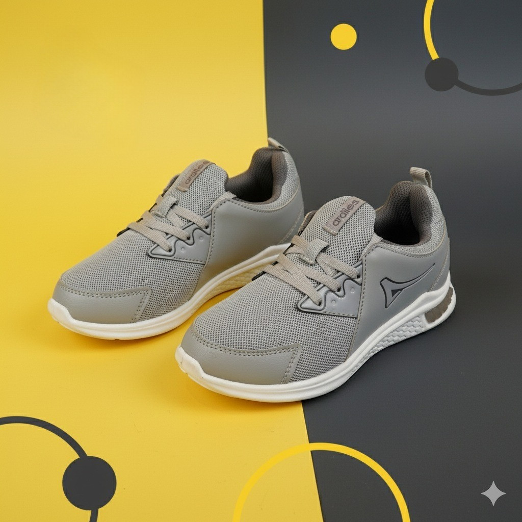 SEPATU ANAK SEPATU ARDILES ORI DUNDEE PRIA WANITA SEPATU RUNNING ABU ABU CEWEK TALI SNEAKERS MURAH