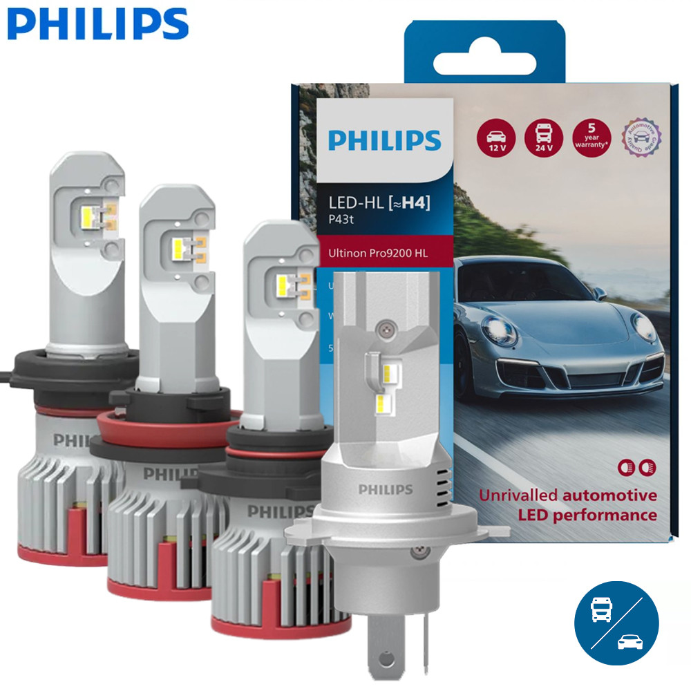 Philips Ultinon Pro9200 HL H11 H9 H7 H4 Car LED Headlight New Version HB3 HB4 9005 9006 12V +400% Co