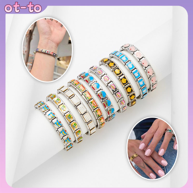 Gelang manik-manik Italia / Gelang manik-manik baja tahan karat / Gelang tali jam tangan perak Itali