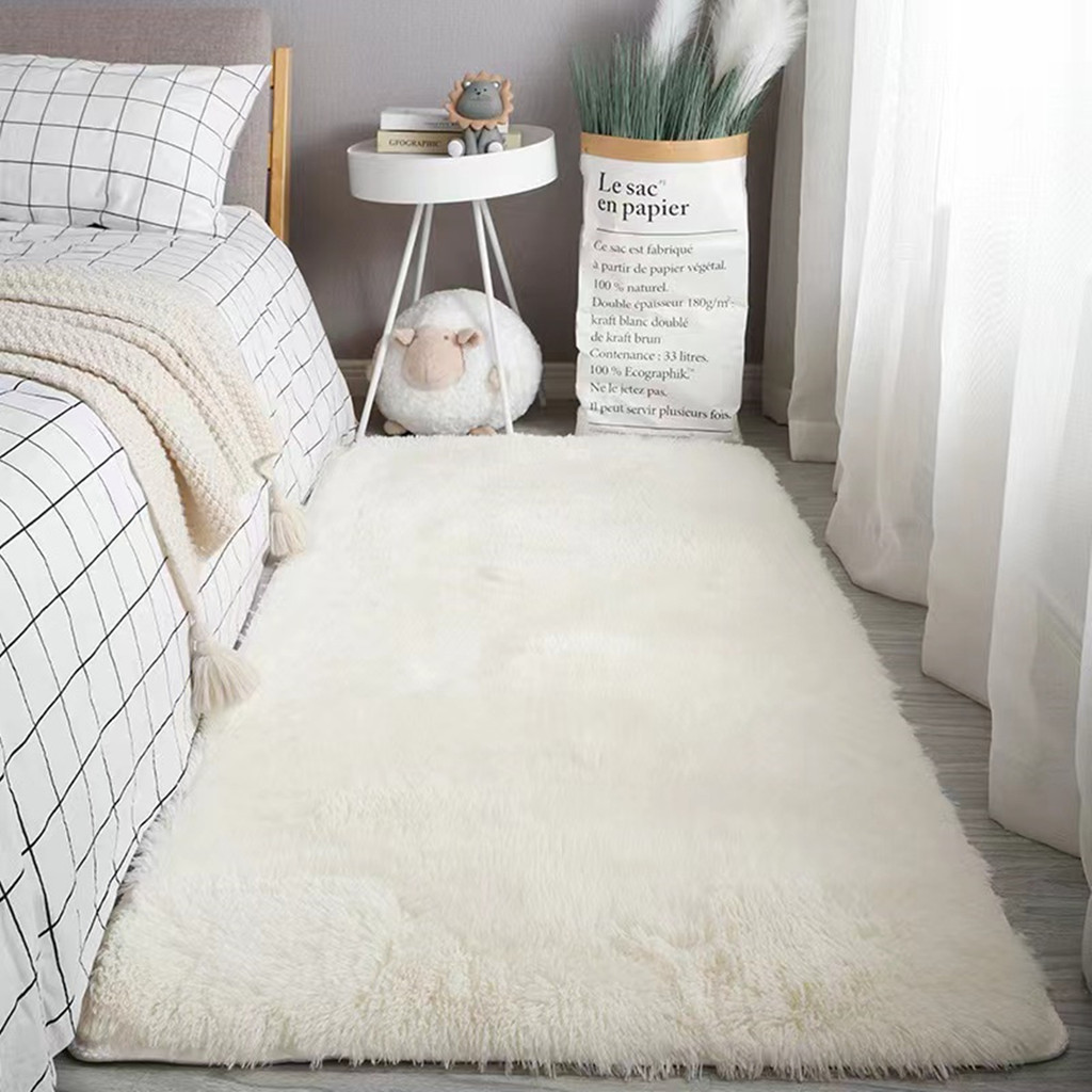 Soft Area Rugs Bedroom Carpet Fluffy Non-slip Tie-Dyed Fuzzy Shag Plush Soft Shaggy Bedside Rug Livi