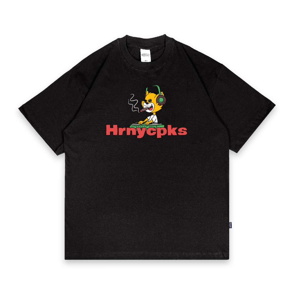 Hornycupcakes - Oversize T-shirt - Cat Black