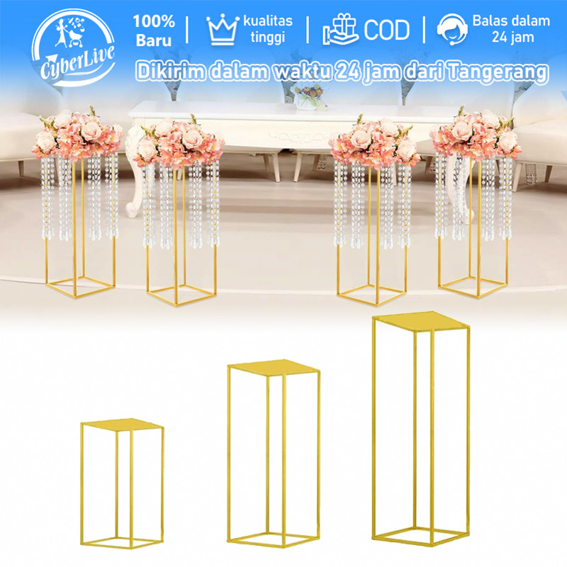 Standing Flower Besi Bongkar Pasang 60 80 100cm Pergola Besi Dekorasi Alat Peraga Pernikahan