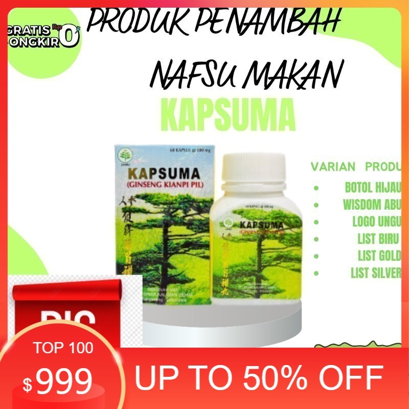 AMPUHHH ( Kianpi Original ) Kapsuma Ginseng Gemuk Pil (Old/New) 60pc