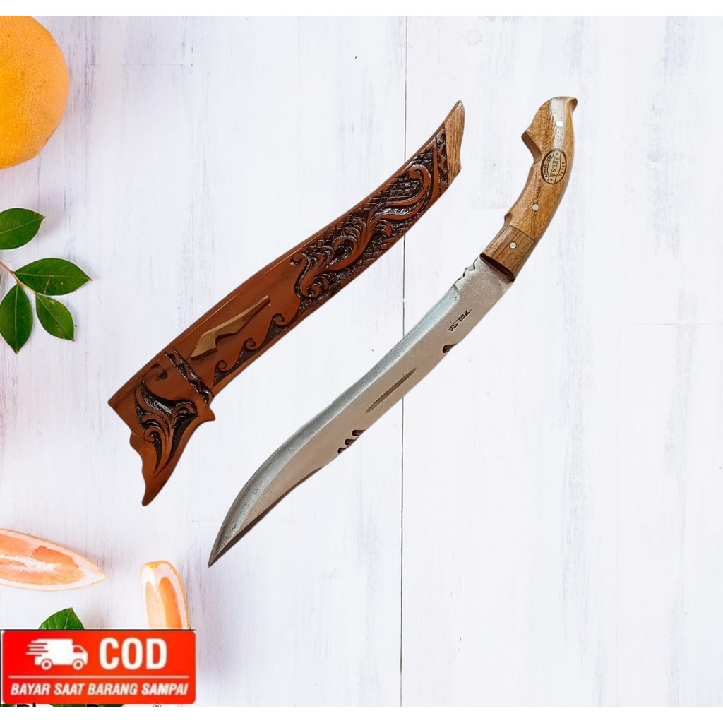 GSS Pisau dapur pisau badik zelsa ukir rasamala