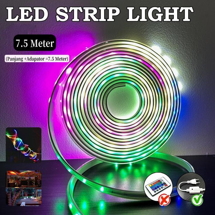 p plus (COD) Lampu LED Strip Hari Kemerdekaan 6 Warna Lampu Hias/Lampu hias bendara hari nasional/La