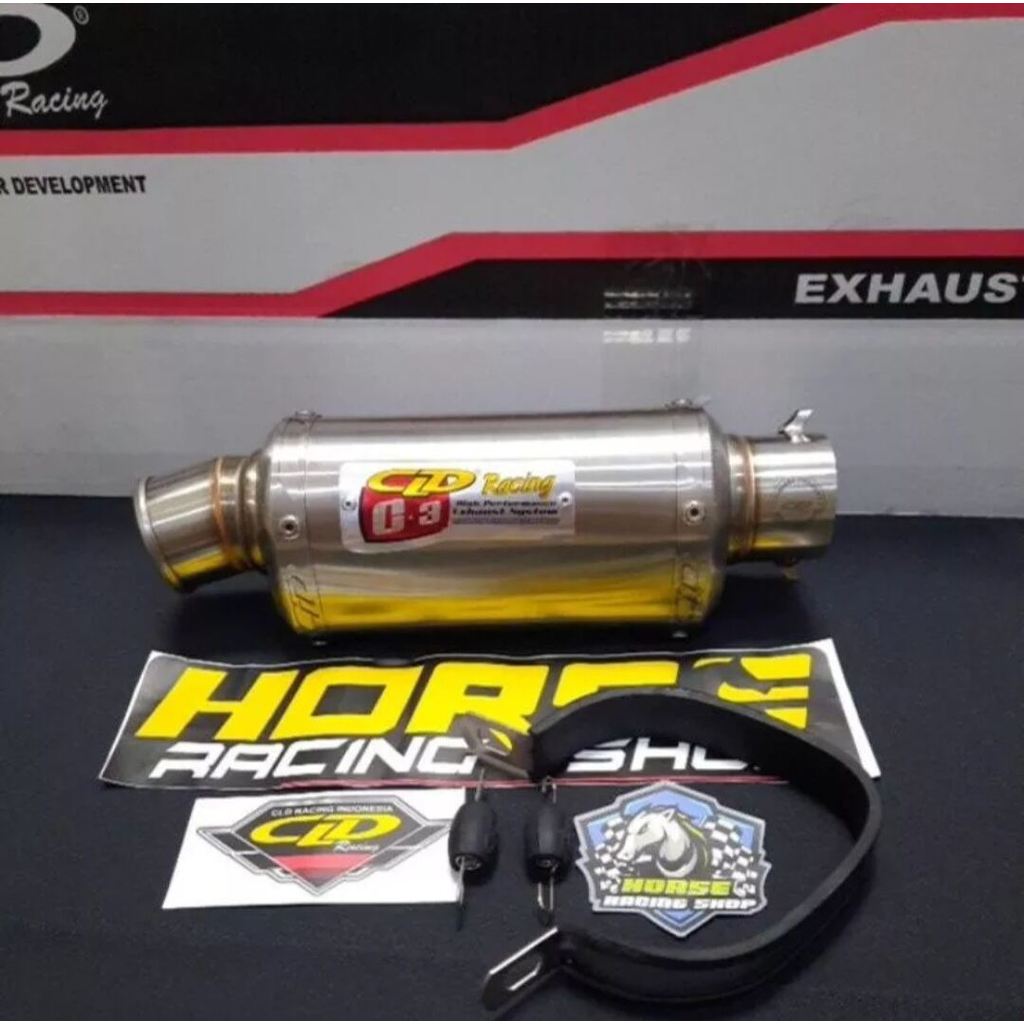Knalpot Racing CLD C3 Oval Silencer Cld c3 trioval Slincer CLD Siliencer Knalpot CLD C3 Slencer Knal