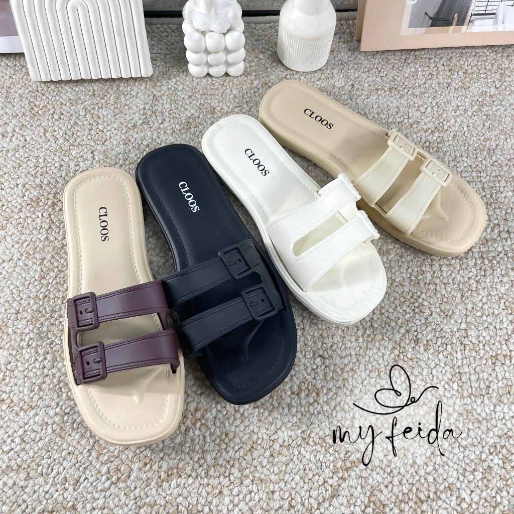 FUFU JAKARTA SPOT SANDAL SANDAL SLIPON WANITA DEWASA BAHAN EVA PREMIUM ANTI SLIP