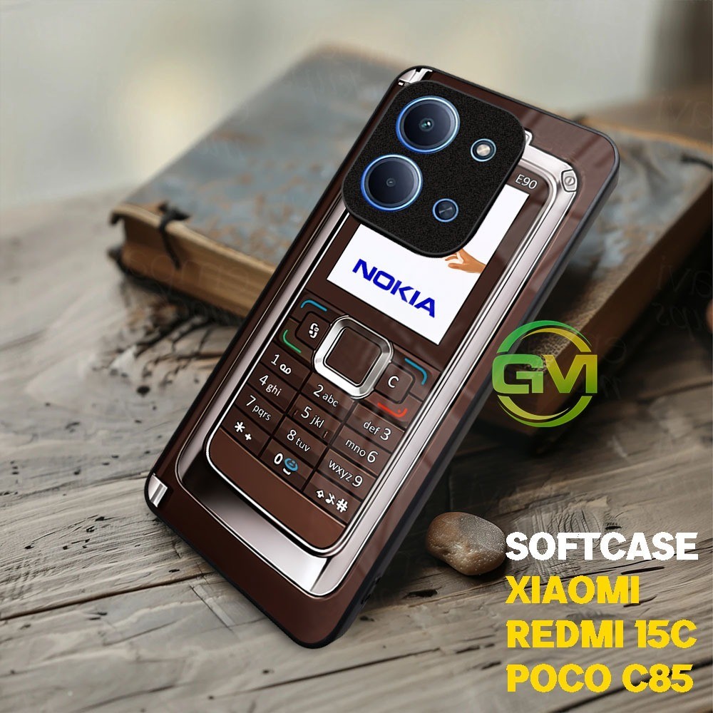SOFTCASE GLOSSY KILAU XIAOMI Redmi 15c Poco C85 KUALITAS PREMIUM MOTIF NOKIA ZAMAN DULU
