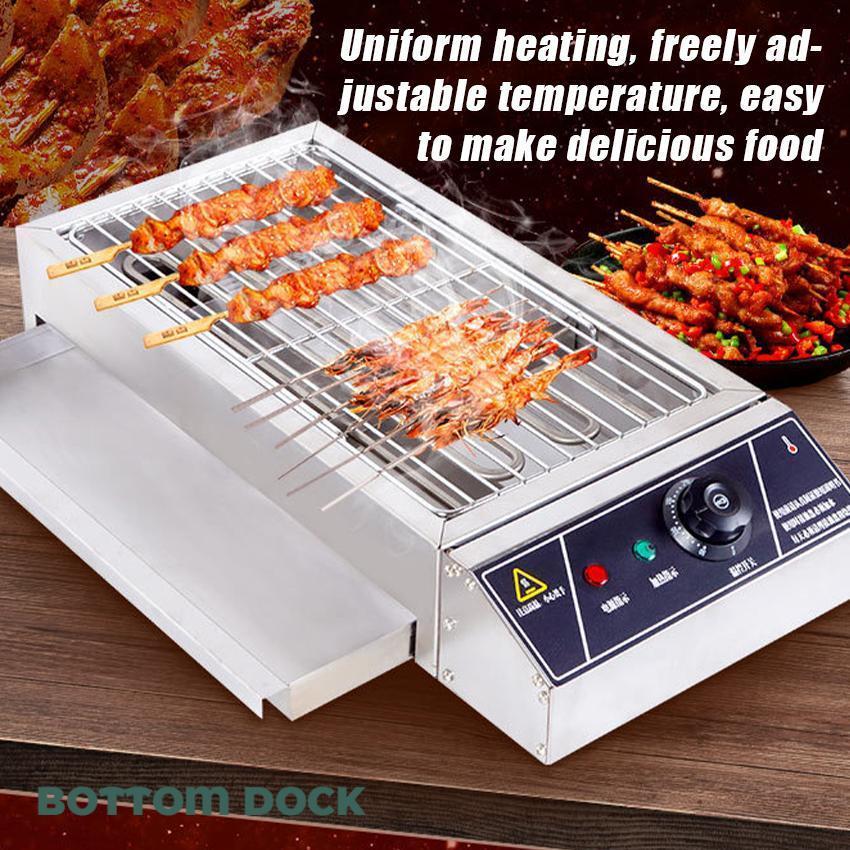 BOTTOM DOCK Alat Pemanggang Listrik / Electric BBQ Grill Panggangan Daging / Anti Lengket Panggangan