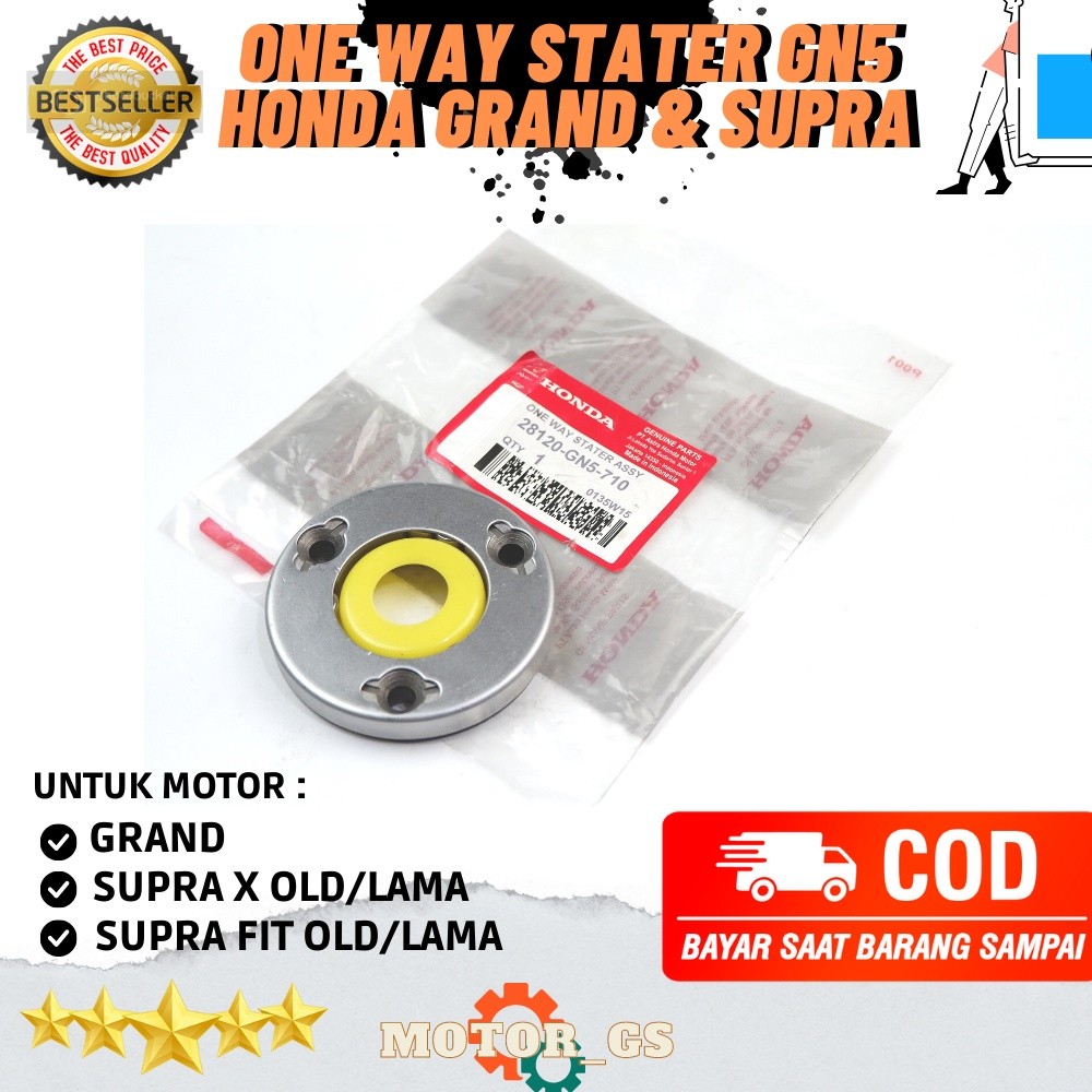 ori One Way Stater Assy Rumah Pelor Stater Honda Grand & Supra X FIT Lama - 28120-GN5-710 original p